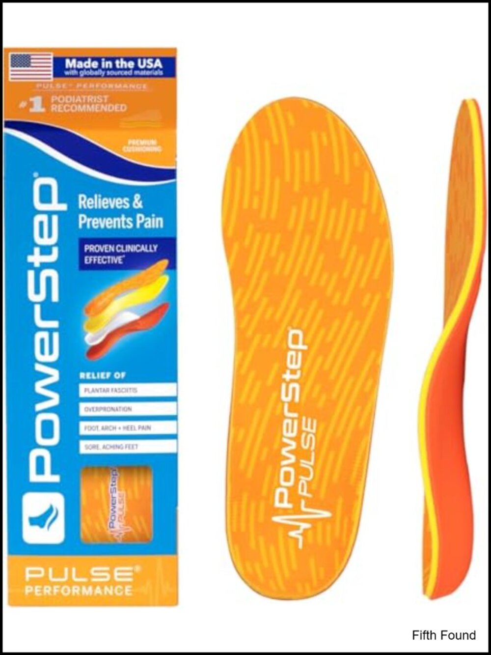 PowerStep Pulse Performance Insoles Neutral Arch Full Length Odor Control